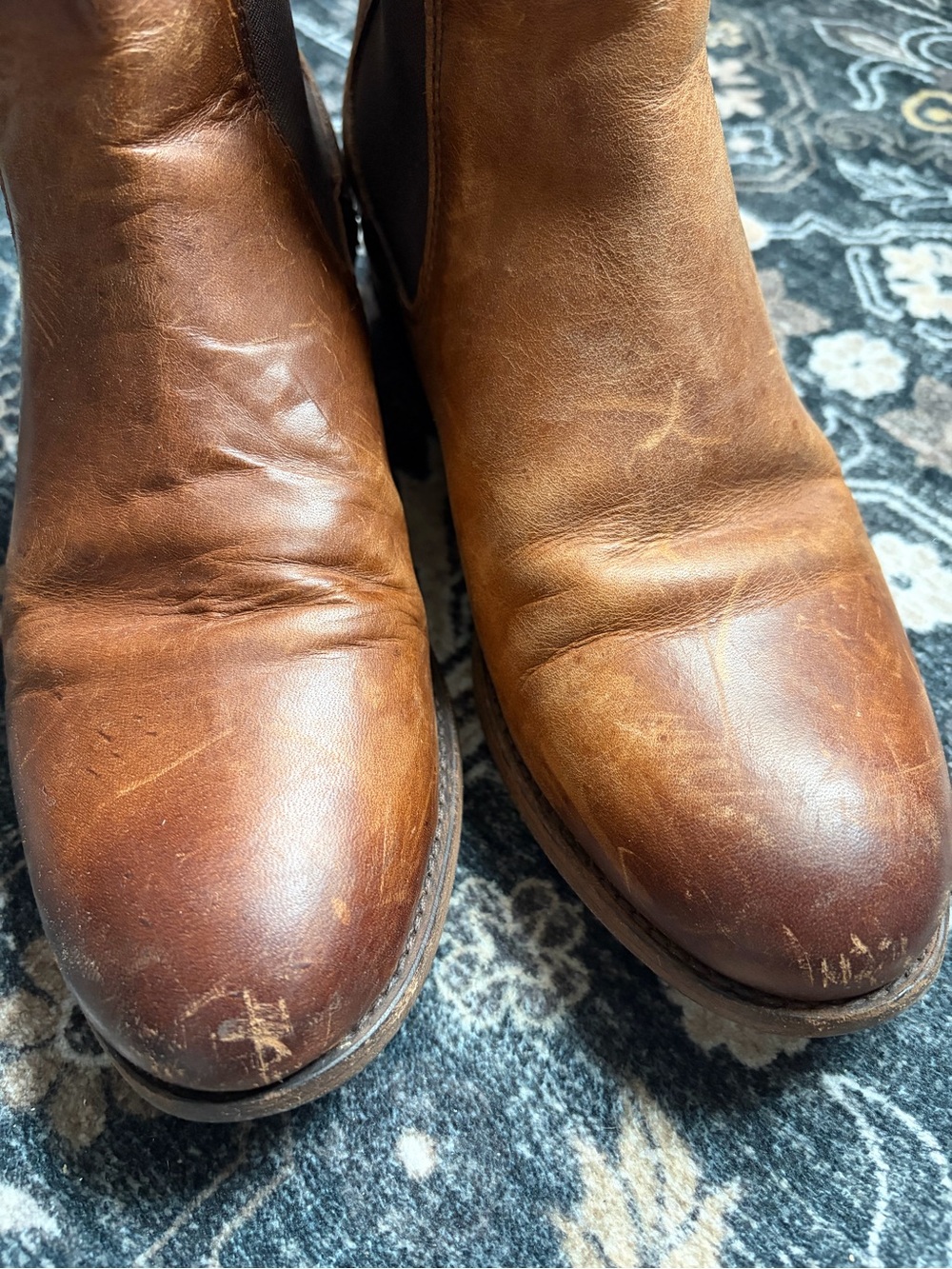 FRYE Brown Leather Chelsea Boots - Picture 7 of 7